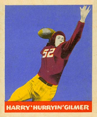 1949 Leaf Harry 'Hurryin' Gilmer #62 Football Card