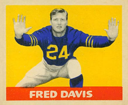 1949 Leaf Fred Davis #118 Football Card