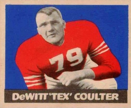 1949 Leaf Dewitt Coulter #31 Football Card