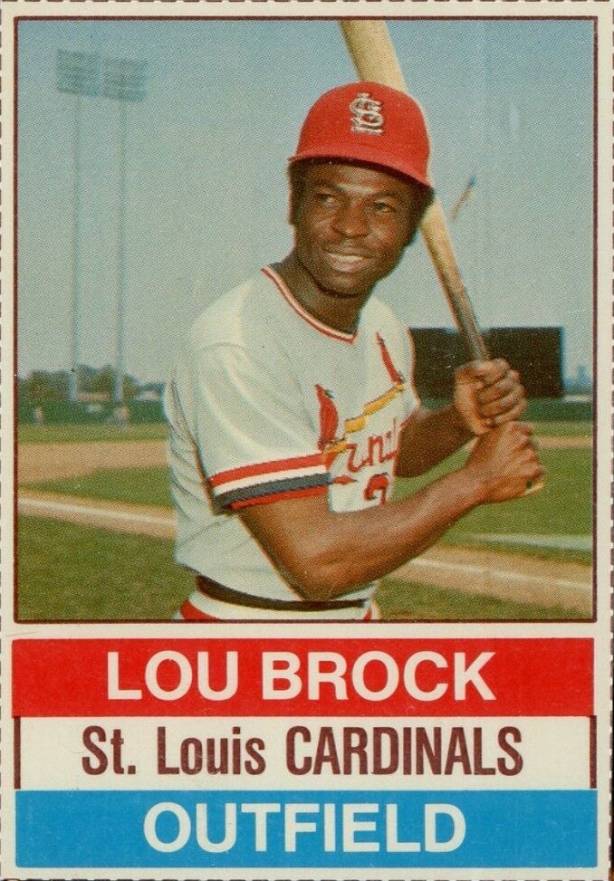 1976 Hostess Lou Brock #7 Baseball Card
