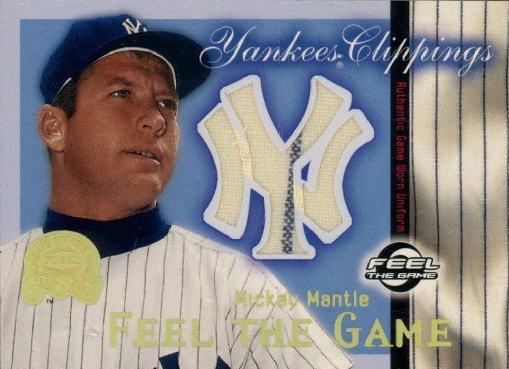 2000 Fleer Greats Yankees Clippings Mickey Mantle # Baseball Card