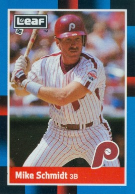 1988 Leaf Mike Schmidt #124 Baseball Card