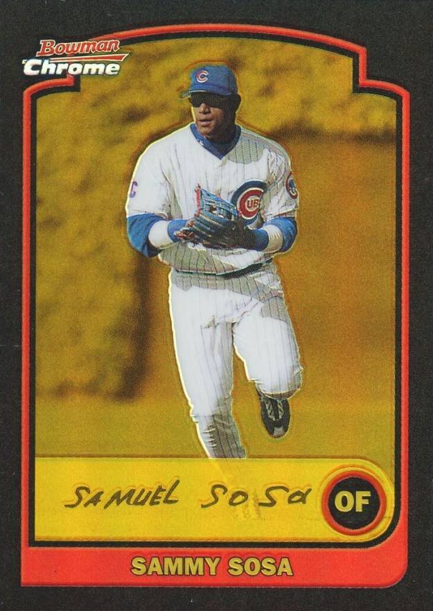 2003 Bowman Chrome Gold Sammy Sosa #7 Baseball Card