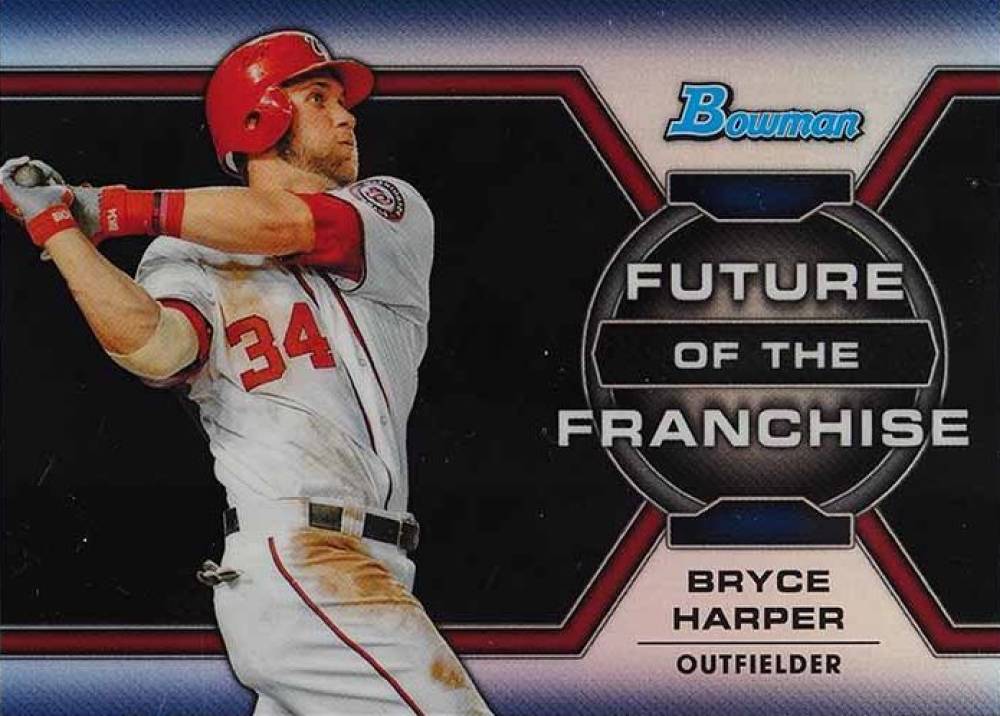 2013 Bowman Draft Picks & Prospects Future of the Franchise Mini Bryce Harper #FF-BHA	 Baseball Card