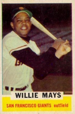 1962 Bazooka Singles Willie Mays # Baseball Card