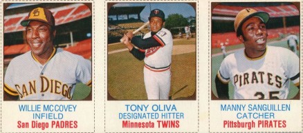 1975 Hostess McCovey/Oliva/Sanguillen # Baseball Card