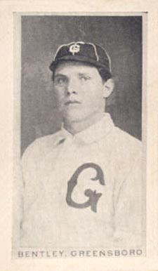1910 Contentnea Black & White Photo Series Bentley, Greensboro # Baseball Card