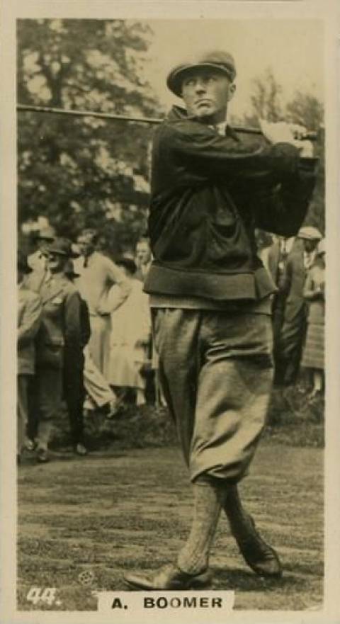 1926 Lambert & Butler Who's Who in Sport Aubrey Boomer #44 Golf Card