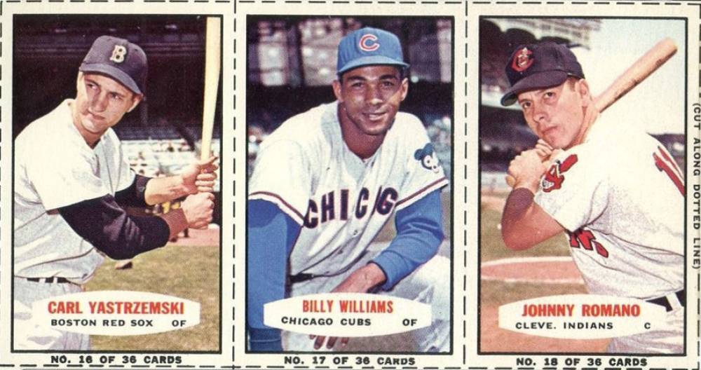 1964 Bazooka Panel Yastrzemski/Williams/Romano #6 Baseball Card