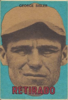 1967 Venezuela Topps George Sisler #154 Baseball Card