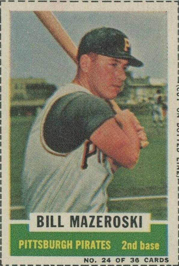 1961 Bazooka Bill Mazeroski #24 Baseball Card