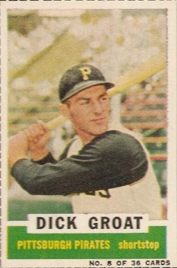 1961 Bazooka Dick Groat #8 Baseball Card