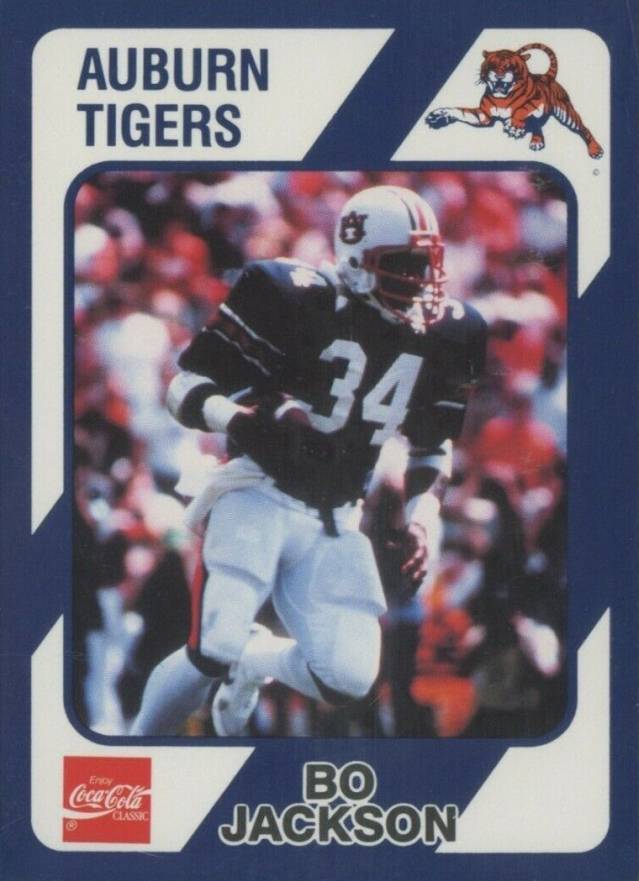 1989 Collegiate Collection Auburn Coke 580 Bo Jackson #39 Football Card