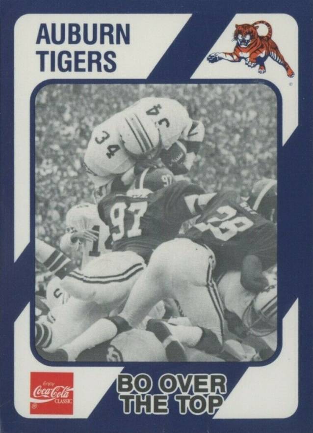 1989 Collegiate Collection Auburn Coke 580 Bo Jackson #4 Football Card