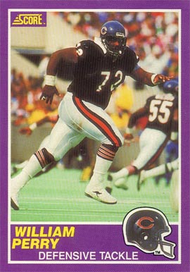 1989 Score Supplemental William Perry #396S Football Card