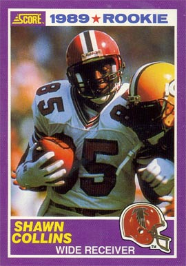1989 Score Supplemental Shawn Collins #418S Football Card