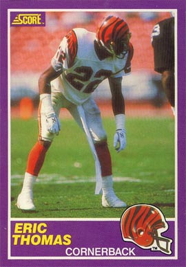 1989 Score Supplemental Eric Thomas #394S Football Card