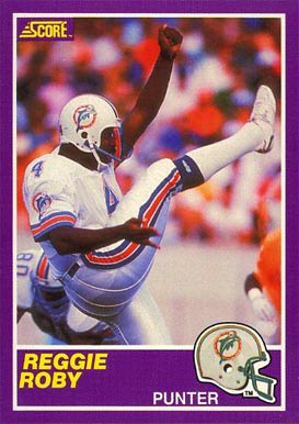 1989 Score Supplemental Reggie Roby #345S Football Card