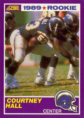 1989 Score Supplemental Courtney Hall #420S Football Card