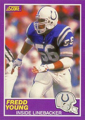 1989 Score Supplemental Fredd Young #367S Football Card