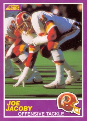 1989 Score Supplemental Joe Jacoby #413S Football Card