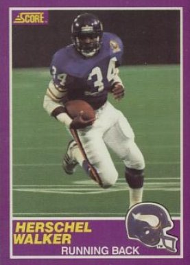 1989 Score Supplemental Herschel Walker #331S Football Card