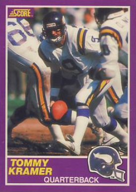 1989 Score Supplemental Tommy Kramer #364S Football Card