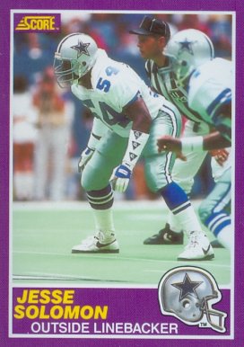 1989 Score Supplemental Jesse Solomon #383S Football Card