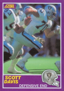 1989 Score Supplemental Scott Davis #401S Football Card