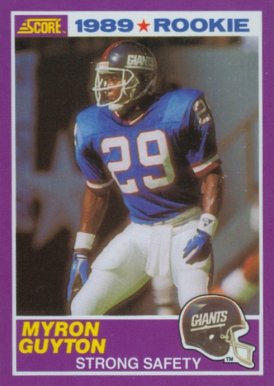 1989 Score Supplemental Myron Guyton #422S Football Card