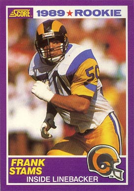 1989 Score Supplemental Frank Stams #434S Football Card