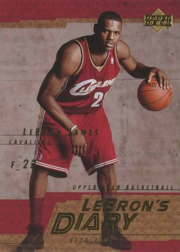 2003 Upper Deck LeBron's Diary LeBron James #LJ13 Basketball Card