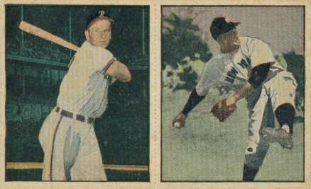 1951 Berk Ross Panel Kiner/Reynolds #3-1/3-3 Baseball Card