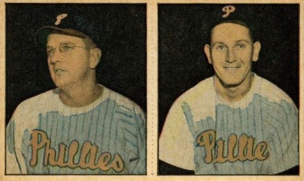 1951 Berk Ross Panel Konstanty/Meyer #4-6/4-7 Baseball Card