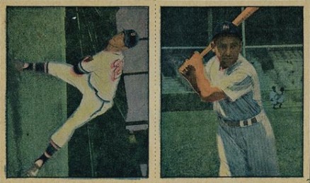 1951 Berk Ross Panel Spahn/Berra #2-2/2-4 Baseball Card