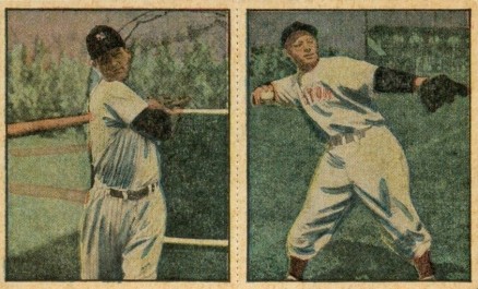 1951 Berk Ross Panel DiMaggio/Coleman #1-6/1-8 Baseball Card