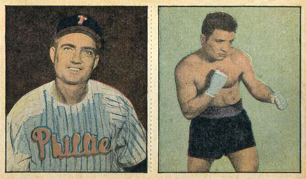 1951 Berk Ross Panel Heintzelman/LaMotta #3-10/3-12 Baseball Card
