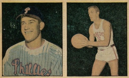 1951 Berk Ross Panel Ennis/Schnittker #1-10/1-12 Baseball Card