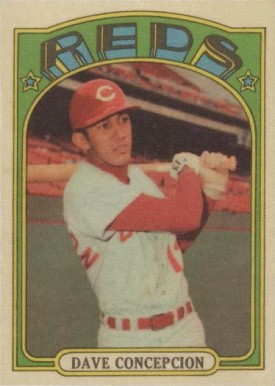 1972 Topps Cloth Sticker Dave Concepcion # Baseball Card