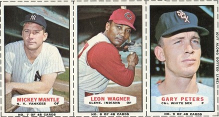 1967 Bazooka Panel Mantle/Wagner/Peters # Baseball Card