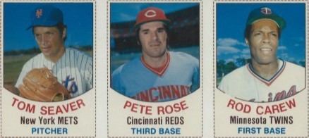 1977 Hostess Panel Seaver/Rose/Carew # Baseball Card
