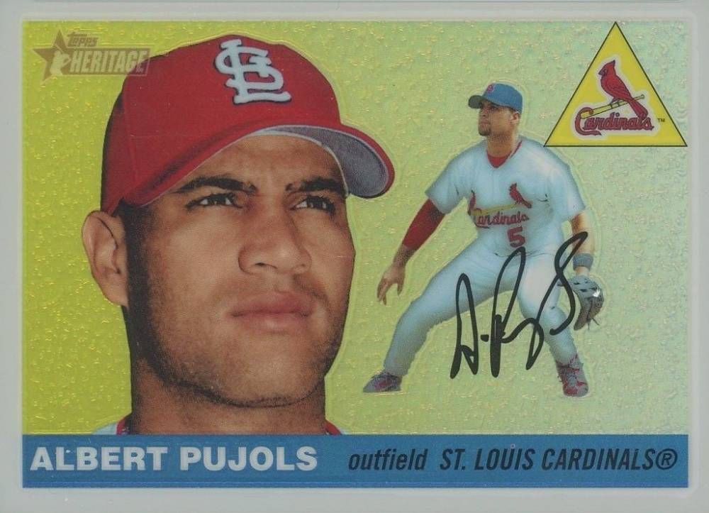 2004 Topps Heritage Chrome Albert Pujols #10 Baseball Card