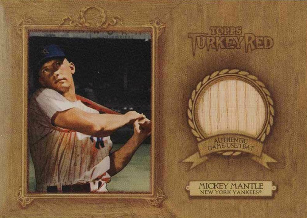 2007 Topps Turkey Red Relics Mickey Mantle #TRRMM Baseball Card