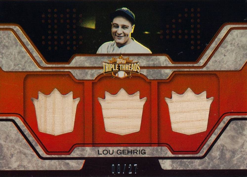 2008 Topps Triple Threads Relics Lou Gehrig #235 Baseball Card