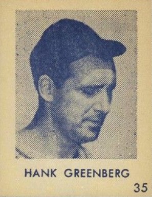 1948 Blue Tint Hank Greenberg #35 Baseball Card