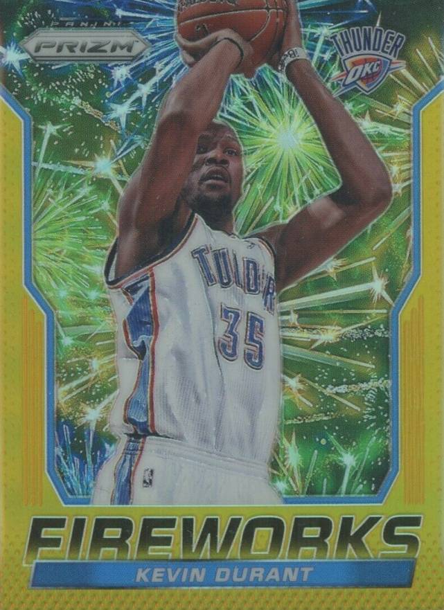 2014 Panini Prizm Fireworks Kevin Durant #8 Basketball Card