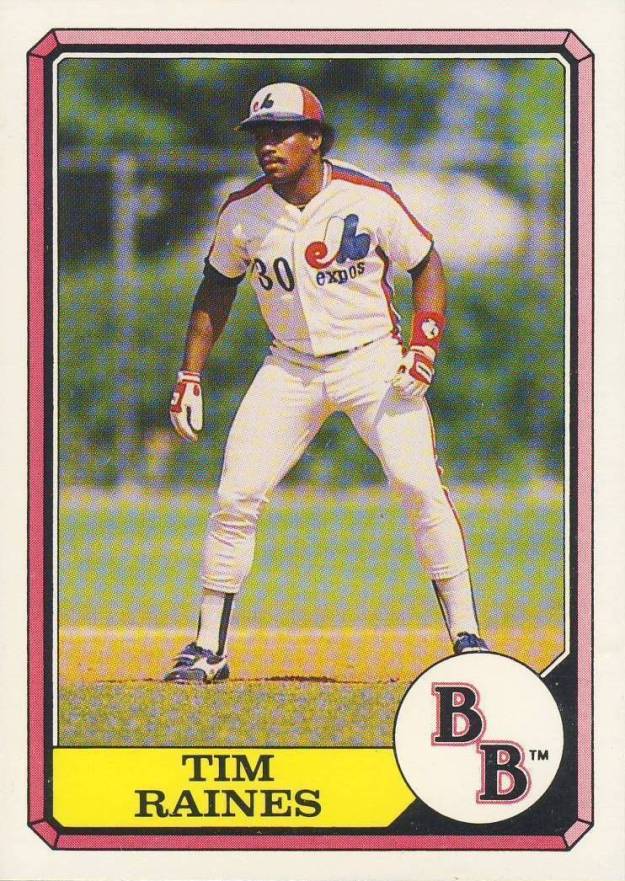 1987 Boardwalk & Baseball Top Run Makers Tim Raines #24 Baseball Card