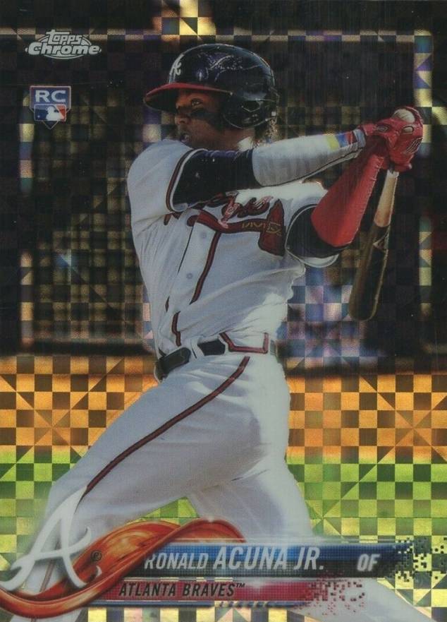 2018 Topps Chrome Ronald Acuna Jr. #193 Baseball Card