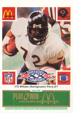 William Perry Football Cards