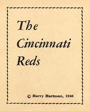 1940 Cincinnati Reds Team Issue The Cincinnati Reds #30 Baseball Card